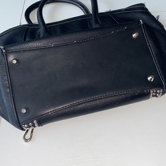 David Jones Black Leather Zipper Purse - Picture 6 of 7